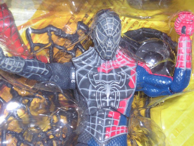 Super Posable Black Suited Spider-Man variant action figure